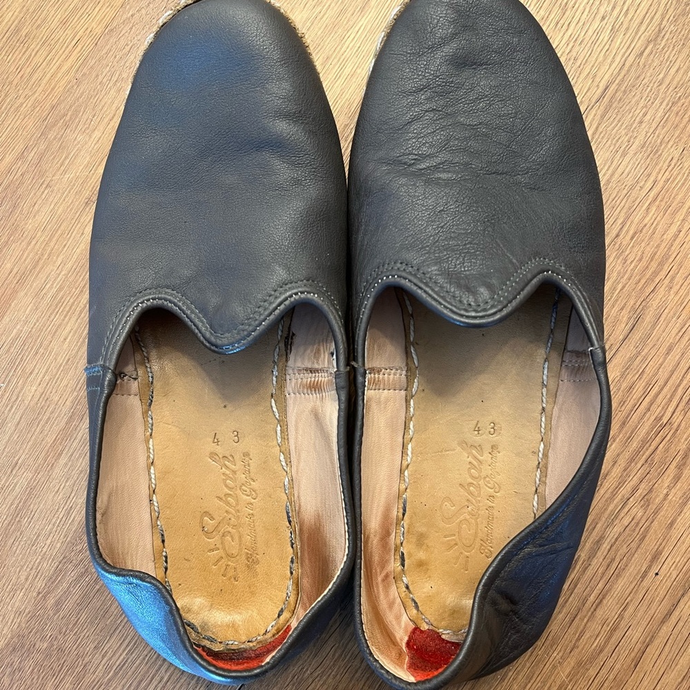 Sabah Mens Shoes Brown Leather Size 43 Us 10.